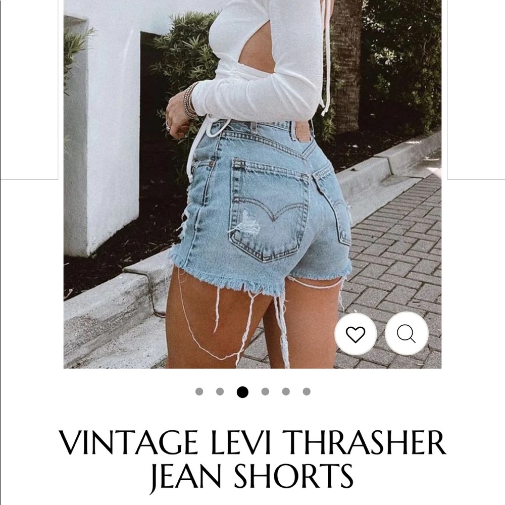 12th Tribe Vintage Levi thrasher Jean shorts
